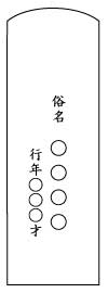 一霊様用書式例裏